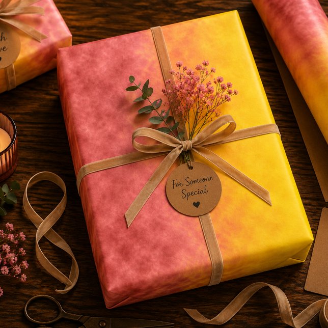 Feuille De Papier Cadeau Fleur du Solstice (Créateur téléchargé)
