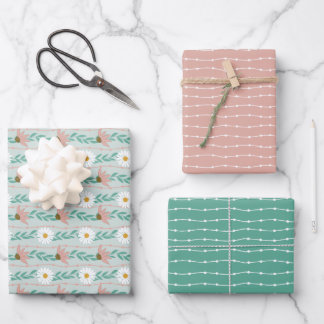 Feuille De Papier Cadeau Fleur où planté