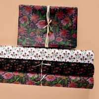 Fleurs De Cône Florales Et Papillons Découpage Cad