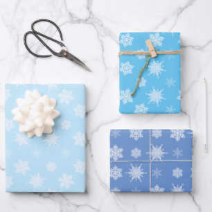 Feuille De Papier Cadeau Flocon de neige