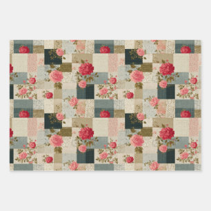 Feuille De Papier Cadeau Floral Fushion