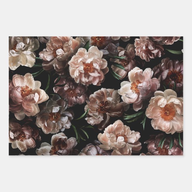 Feuille De Papier Cadeau Floral traditionnel Rembrandt (Devant 3)