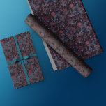 Feuille De Papier Cadeau Floral Wrapping Paper -Dark Abstract Flower Design<br><div class="desc">Dark flower design wrapping paper. This pack features 3 different abstract floral designs that add a touch of class to any gift. The flower wrapping paper itself is based on a design that diffuses a real flower. Are you tired of dull and uninspired wrapping paper options? Introducing our beautiful dark...</div>