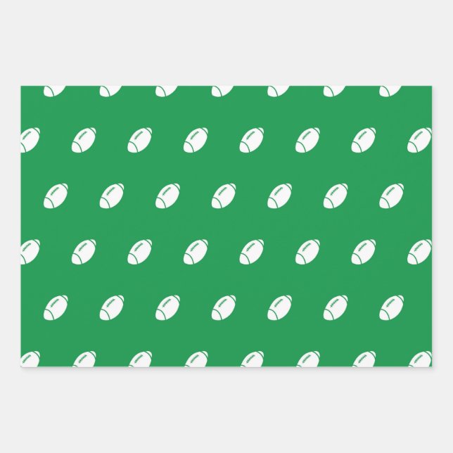 Feuille De Papier Cadeau Football, Amateur De Sport, Motif Cadeau Du Fan De (Devant)