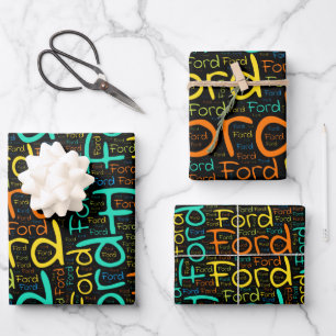 Feuille De Papier Cadeau Ford