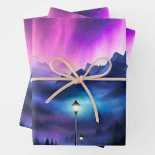 Feuille De Papier Cadeau Forêt enchantée