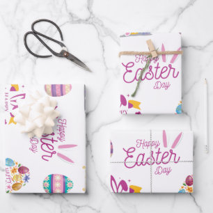 Feuille De Papier Cadeau Forfait Pâques, Sticker Pâques drôle