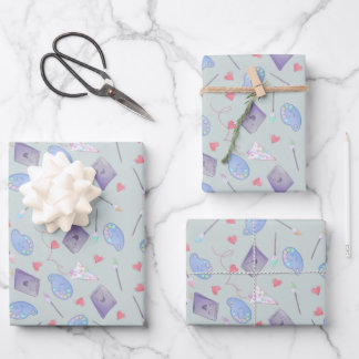 Feuille De Papier Cadeau Fournitures d'art heureuses