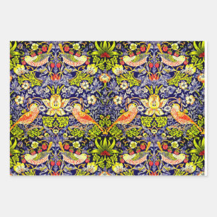 Feuille De Papier Cadeau Fraise Thief Oiseaux William Morris