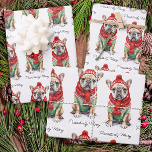 Feuille De Papier Cadeau French Bulldog Personnalisé Amoureux des chiens No