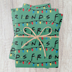 Feuille De Papier Cadeau FRIENDS™   Guirlandes de Noël Logo