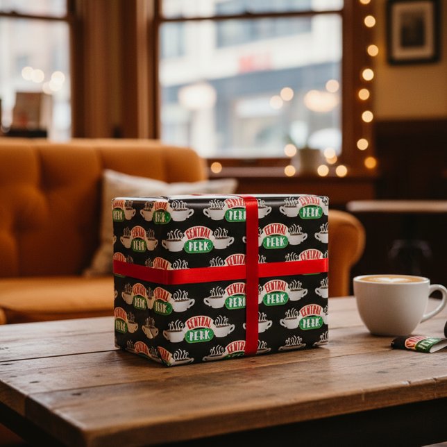 Feuille De Papier Cadeau FRIENDS™ | Logo Central Perk (Créateur téléchargé)