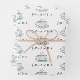 Feuille De Papier Cadeau FRIENDS™   Tasse à café Aquarelle