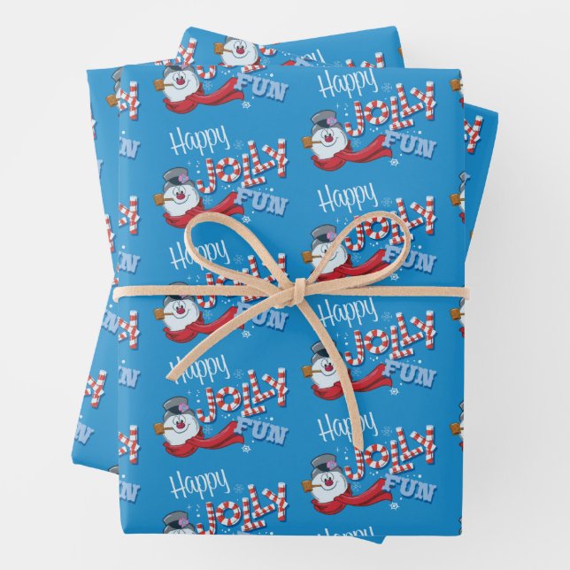 Feuille De Papier Cadeau Frosty the Snowman™ | Joyeux Jolly Fun (En situation)