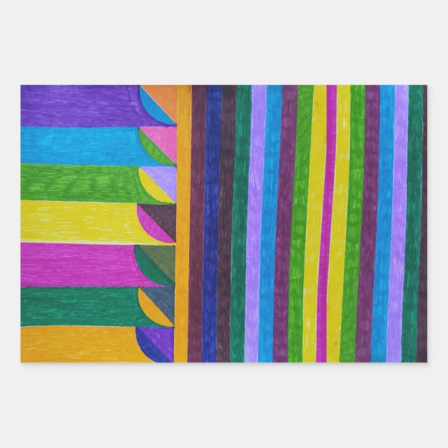 Feuille De Papier Cadeau "Fruit" (Devant)