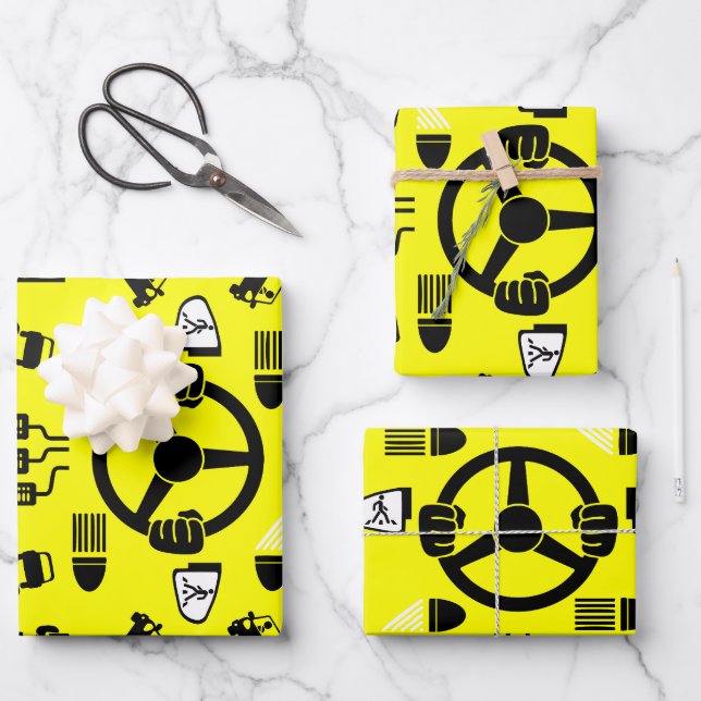 Feuille De Papier Cadeau Funny Driving Instructor Gift (Recto)