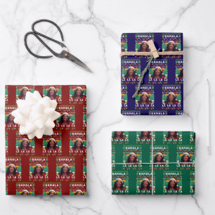 Feuille De Papier Cadeau Funny Kamala Harris 2024 Christmas Comma La Gift