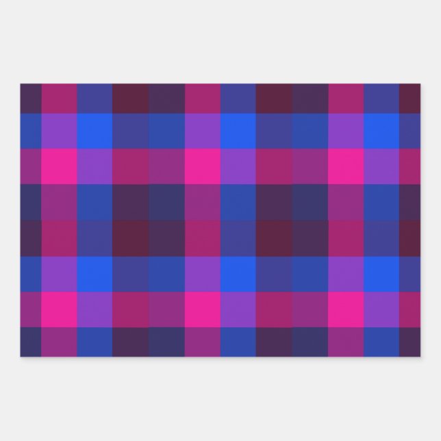 Feuille De Papier Cadeau Fusion de mosaïque néon (Devant)