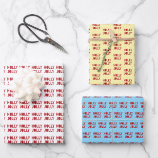 Feuille De Papier Cadeau Gai Noël