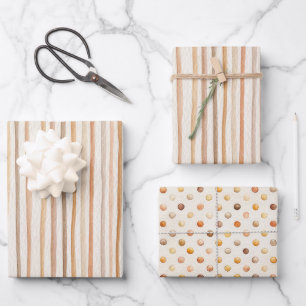 Feuille De Papier Cadeau Gâteau à la citrouille et pêche, latte à la crème,