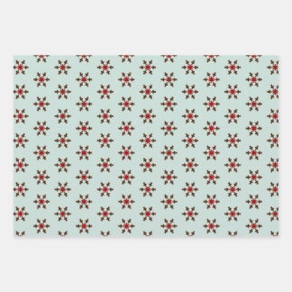 Feuille De Papier Cadeau Geometric Winter Holiday Gift Wrapping Sheets