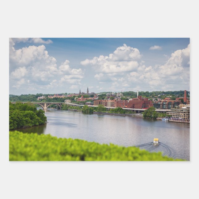 Feuille De Papier Cadeau Georgetown (Devant)