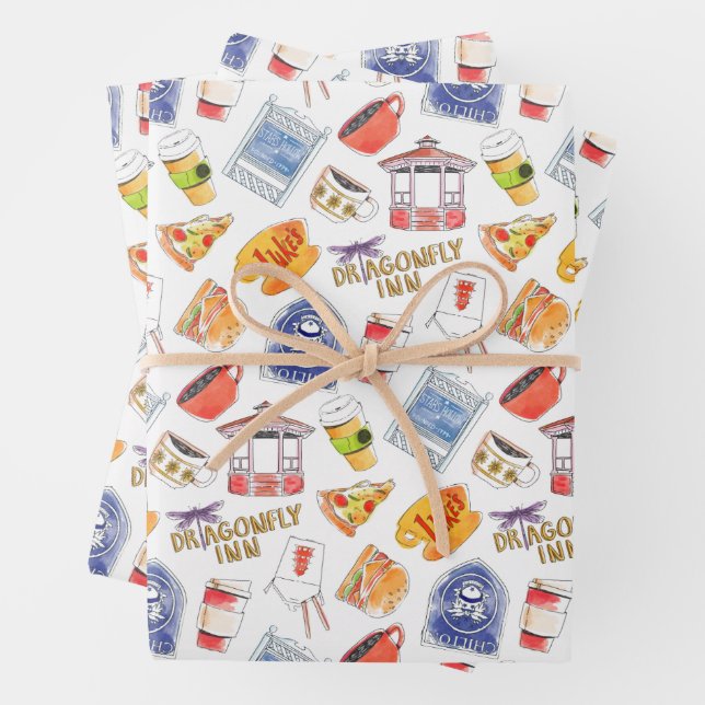Feuille De Papier Cadeau Gilmore Girls Motif (En situation)