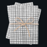 Feuille De Papier Cadeau Gingham Dessiné à la main Moderne Mignon Gris Blan<br><div class="desc">Emballage cadeau personnalisé parfait et mignon pour une fête amusante ! Art fait main pour vous ! Parfait pour un brunch ensoleillé ou une douche de mariée sur le thème du pique-nique, une fête de bachelorette, Pâques, une fête de fiançailles, des vacances ou un anniversaire.</div>