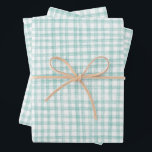 Feuille De Papier Cadeau Gingham Dessiné à la main Moderne Mignon Vert Blan<br><div class="desc">Papier cadeau personnalisé parfait pour une fête amusante ! Art fait main pour vous ! Parfait pour un brunch estival ou une garden-party,  un enterrement de vie de jeune fille,  une fête de fiançailles,  les fêtes ou un anniversaire.</div>