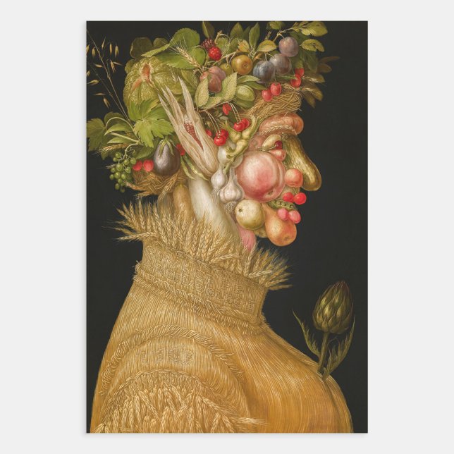 Feuille De Papier Cadeau Giuseppe Arcimboldo - Été (Créateur téléchargé)