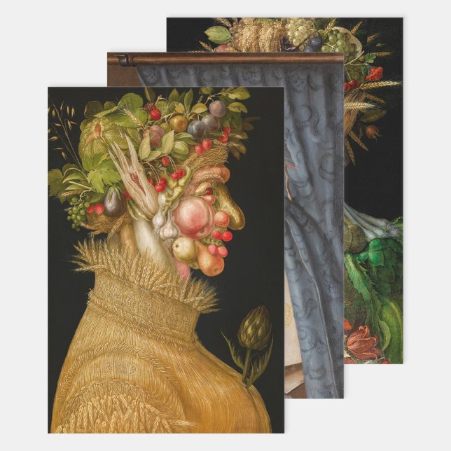 Feuille De Papier Cadeau Giuseppe Arcimboldo - Sélection de chefs-d'oeuvre (Créateur téléchargé)