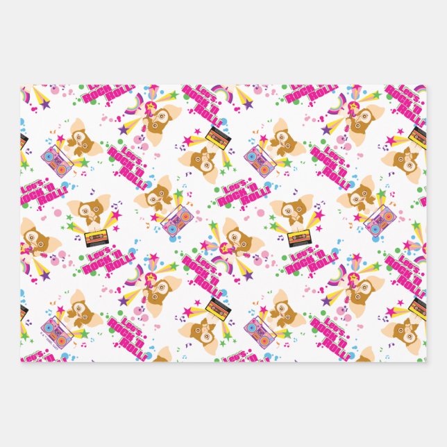 Feuille De Papier Cadeau Gizmo | Motif Rock 'n Roll (Devant)