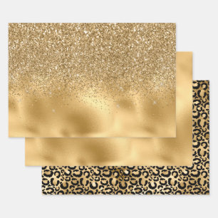 Feuille De Papier Cadeau Glam Gold