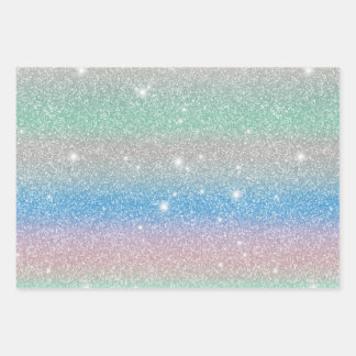 Feuille De Papier Cadeau Glitterie et Starry cadeau mignon 2