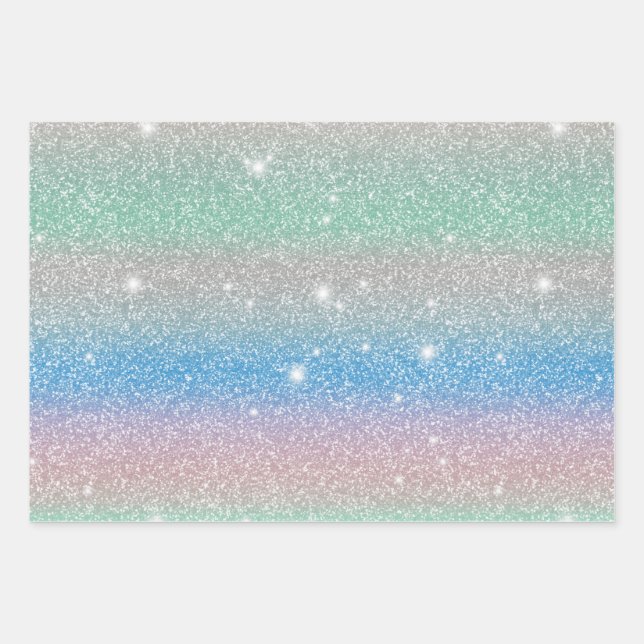 Feuille De Papier Cadeau Glitterie et Starry cadeau mignon 2 (Devant)