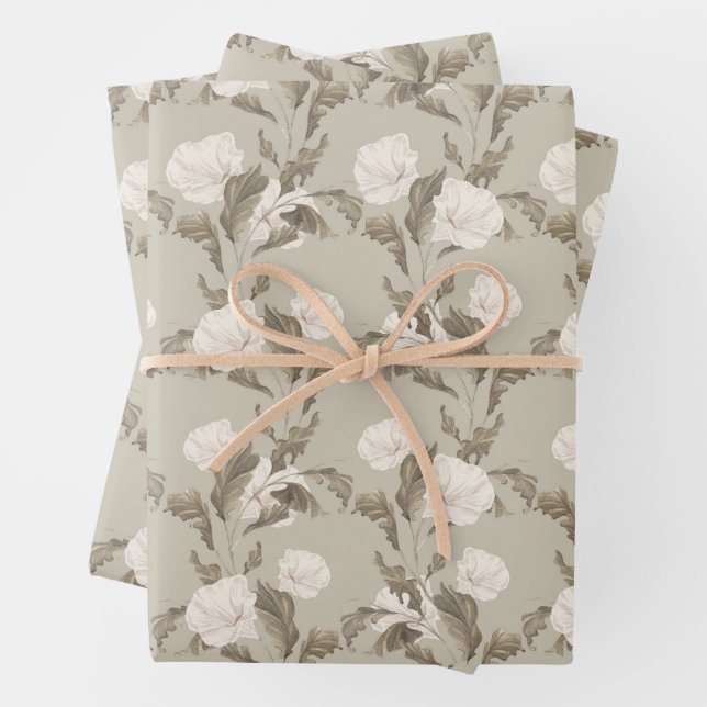 Feuille De Papier Cadeau Glories du matin (En situation)
