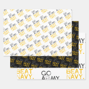 Feuille De Papier Cadeau Go Army Beat Navy