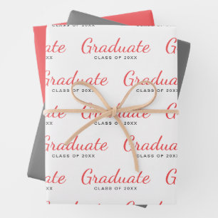 Feuille De Papier Cadeau Graduate Classe de Simple Modernité Graduation