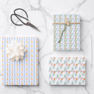 Feuille De Papier Cadeau Graduation de la cowgirl du sud de Preppy