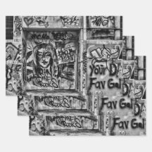 Graffiti Moderne Noir Et Blanc Art De Rue Urbain