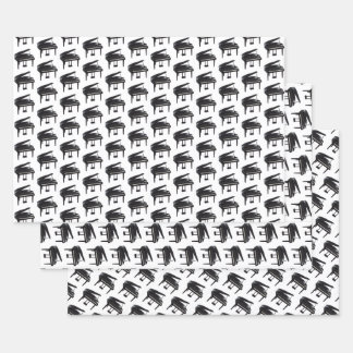 Feuille De Papier Cadeau Grand Piano Motif carrelé