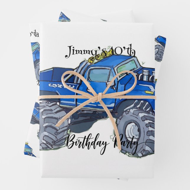 Feuille De Papier Cadeau Grand pick-up (En situation)
