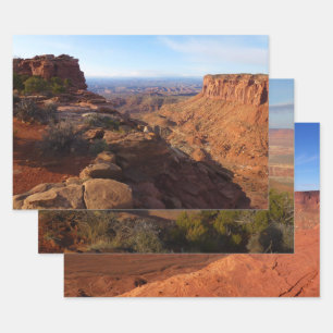 Feuille De Papier Cadeau Grand View Point dans le parc national des Canyonl