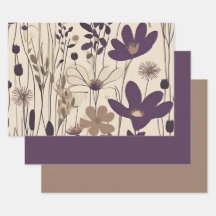 Grande Fleur d'aubergine violette moderne