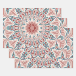 Feuille De Papier Cadeau Grattez moderne Kaleidoscope Mandala art fractal