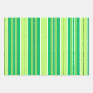 Feuille De Papier Cadeau Green Red And Blue Geometrical Stripes