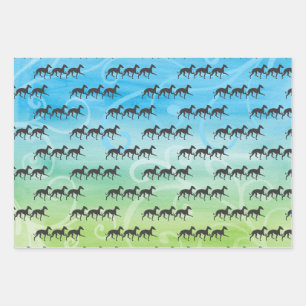 Feuille De Papier Cadeau Greyhound italien