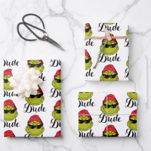 Feuille De Papier Cadeau Grinch Le type