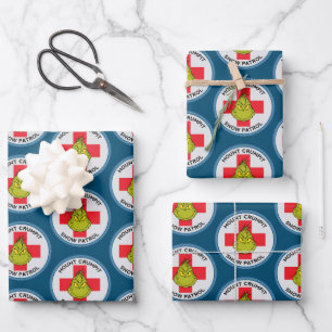 Feuille De Papier Cadeau Grinch Patrouille de neige du mont Crumpit