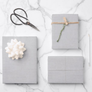 Feuille De Papier Cadeau Gris clair texturé